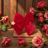 عيد عيد الميلاد المزخرفة بالأشرطة المزخرفة بقوس عيد الميلاد details Picture